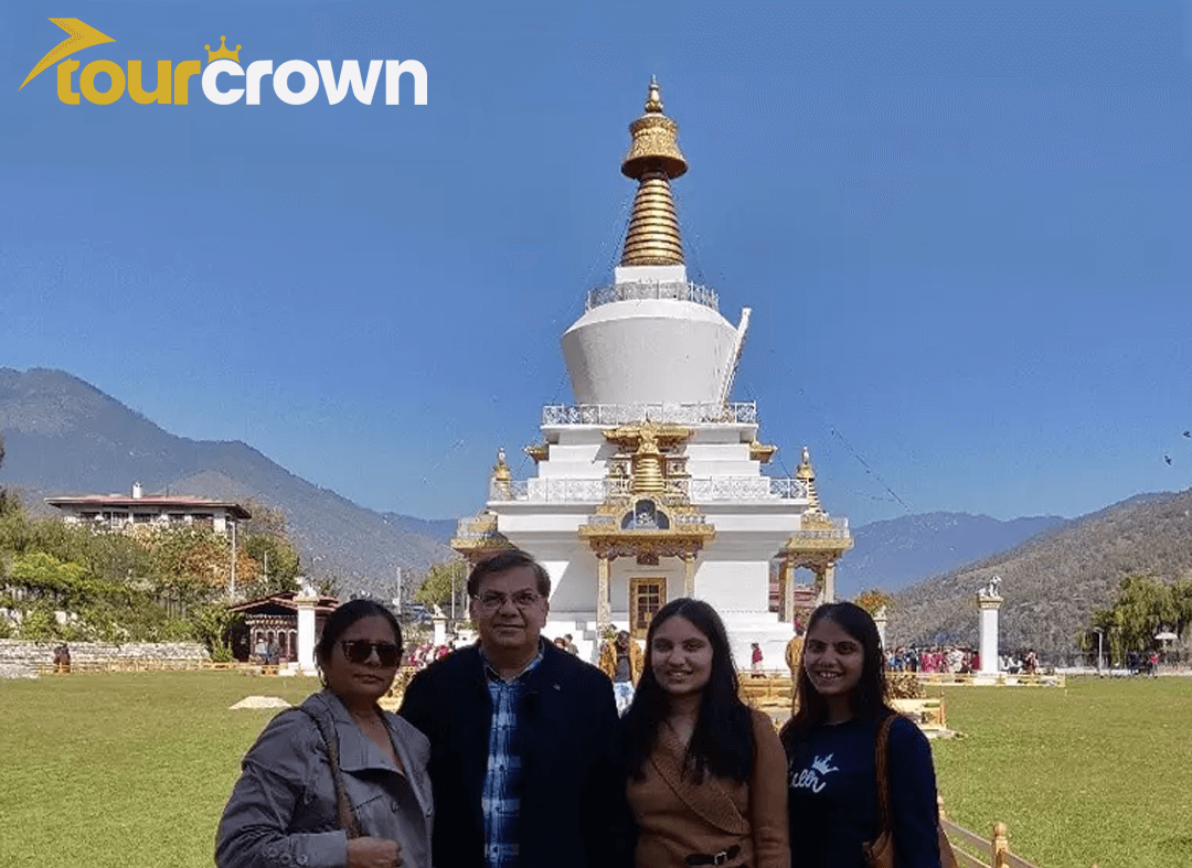 Family experiencing Bhutan with Tour Crown