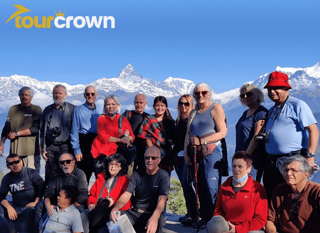 Family exploring Nepal with Tour Crown